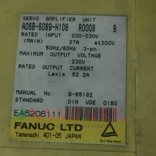 5 Servo Drive Fanuc A06B-6089-H106 - Ảnh 1