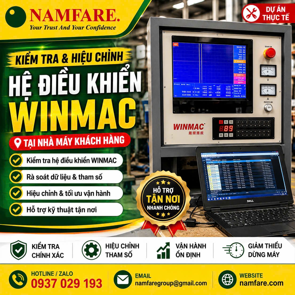 winmac Kiểm Tra Và Hiệu Chỉnh Hệ Điều Khiển WINMAC Tại Nhà Máy Khách Hàng - Ảnh 1