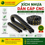 Xích Nhựa Dẫn Cáp CNC (Cable Drag Chain) Chính Hãng | Bảo Vệ Cáp Servo, Encoder Hiệu Quả