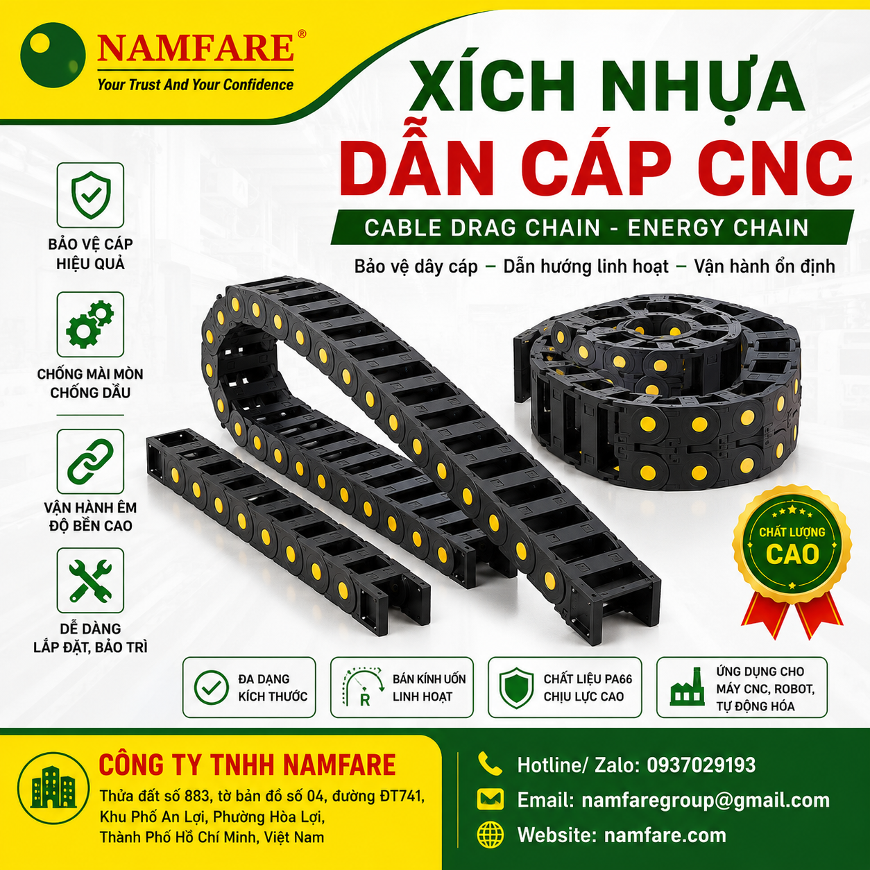 bcd3c404-f8bd-4a5a-b9d0-1fa08520a292 Xích Nhựa Dẫn Cáp CNC (Cable Drag Chain) Chính Hãng | Bảo Vệ Cáp Servo, Encoder Hiệu Quả - Ảnh 1