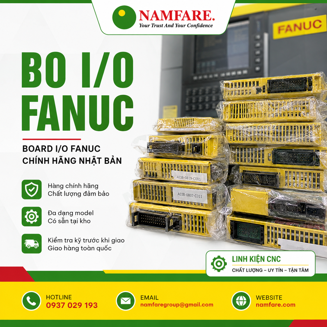 dfe8f18d-2123-4780-9895-e6f8a2aa2352 Bo I/O Fanuc Chính Hãng Cho Máy CNC | Board I/O Fanuc Có Sẵn Tại Kho Namfare - Ảnh 1